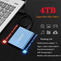 Unidad de Estado Sólido (SSD) Negra/Roja/Negra al por Mayor, SATA USB 3.0, hasta 1TB 2TB 4TB 8TB, Disco Duro Externo PSSD para Laptop y PC