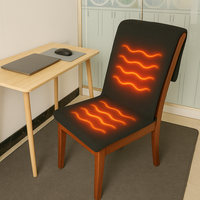 Coussin de siège chauffant à économie d'énergie pour chaise de bureau-Fournit une chaleur confortable pour le siège et le dossier, 120*40cm