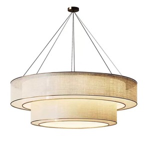 Chinese Style New Zen-Inspired Fabric Lamp Chandelier for Living Room Bedroom Study Dining & <b>Tea</b> Room Restaurant Pendant <b>Lights</b> - Product Image 5