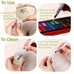 <span class=keywords><strong>Rechargeable</strong></span> Aquarelle Brosse pour Peinture Fournitures D'art, 6 pièces/ensemble Aquarelle <span class=keywords><strong>Pinceau</strong></span> Stylo - Product Image 4