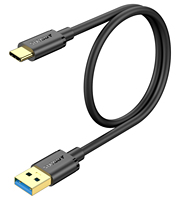 Cable de Carga Rápida USB-C SUNGUY de 18W, Cable USB A a C, Cable USB Tipo-C para Teléfono Móvil, Banco de Energía y Laptop