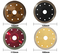 Roue de lame de scie diamantée mince pour meuleuse d'angle, disque de coupe de 115mm pour matériaux en céramique de verre