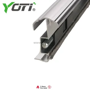 YDW601 Aluminum Door T Astragals With Rubber Weatherstripping For Shower Doors