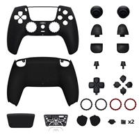 Coque de remplacement pour manette PS5 - Boîtier de protection avec ensemble complet d'accessoires de réparation des boutons