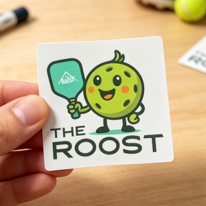 สติกเกอร์กระดาษกาว The Roost Square ทนทาน พิมพ์ดิจิทัล ป้ายของขวัญงานฝีมือ - Product Image 2