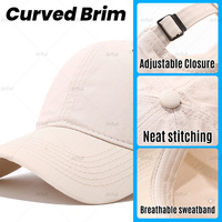 Topi Baseball 6 Panel Tanpa Struktur Bahan Katun Twill Grosir OEM, Dapat Disesuaikan Dengan Bordir Logo Printing, Topi Olahraga Model Dad Hat JFB4