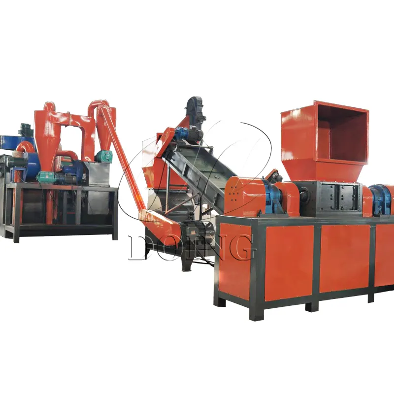 High Efficiency Car Condenser And Watertank Crushing And Separation Machine AC Radiator Aluminum Copper Recycling Machine