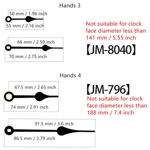 Mouvement <span class=keywords><strong>d</strong></span>'<span class=keywords><strong>horloge</strong></span> à quartz 12888 à couple élevé avec axe I allongé, pièces de réparation pour grande <span class=keywords><strong>horloge</strong></span> murale irrégulière DIY avec <span class=keywords><strong>aiguilles</strong></span> métalliques - Product Image 6