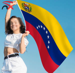 Оптовая продажа: Флаг Венесуэлы 3x5 футов из полиэстера, с двойной строчкой, яркими цветами, устойчивый к выцветанию, с двумя латунными люверсами - Product Image 5