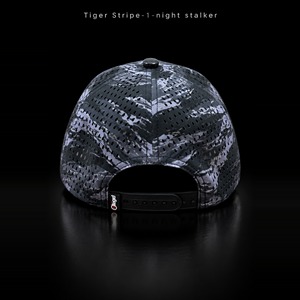 Wholesale Bulk Waterproof Golf <b>Cap</b> Dark <b>Grey</b> Tiger Stripe Camo 5-Panel Snapback Hats Perforated Breathable Camouflage for Men - Product Image 3