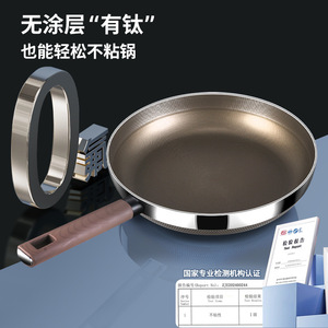 Sartén Kengqiang de Acero Inoxidable 316 con Revestimiento Antiadherente de Titanio, Compatible con Inducción, Redonda, para Filetes - Product Image 2