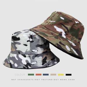 2022 gros camouflage deux faces seau chapeau pour adulte impression personnalisée seau chapeaux - Product Image 3