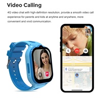 Reloj Inteligente para Niños LT52E 4G, Reloj Telefónico Infantil con Batería de 950 mAh, Videollamada, Resistente al Agua IP67, Llamadas SOS, GPS, Tarjeta SIM