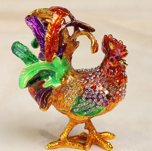 FengShui, artesanías <span class=keywords><strong>de</strong></span> Metal, esmalte <span class=keywords><strong>de</strong></span> peltre, cristales completos, caja <span class=keywords><strong>de</strong></span> regalo <span class=keywords><strong>de</strong></span> joyería <span class=keywords><strong>de</strong></span> <span class=keywords><strong>gallo</strong></span>, regalos <span class=keywords><strong>de</strong></span> recuerdo real, joyería <span class=keywords><strong>de</strong></span> animales, caja <span class=keywords><strong>de</strong></span> baratija - Product Image 6