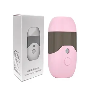 Pulvérisateur de brouillard pour cosmétiques, avec Mini poche, multi-usages, électrique, à piles, Mini humidificateur ultrasonique, Led