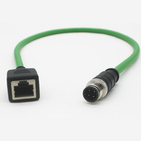 Profinet Ethercat Powerlink Profibus Cables Ethernet industriales M12 Rj45 M12 M12 Cable de conexión de cobre para comunicación de bus de campo