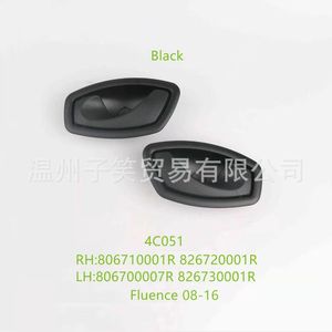 Fluence Inner <b>Door</b> <b>Handle</b> 4C051 Black Plastic RH LH 806710001R 826720001R For <b>Replace</b> Repair - Product Image 1