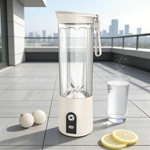 เครื่องปั่นน้ำผลไม้ไร้สายขนาดเล็ก 6 ใบมีด ปลอดสาร BPA พกพาสะดวกสำหรับใช้ในรถยนต์  แบตเตอรี่ 2000mAh ความจุ 550 มล. ใช้พลังงานจาก USB - Product Image 3