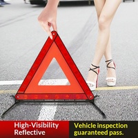 Panneau de signalisation de danger pour voiture, modèle norme nationale, pour inspection annuelle du véhicule, stationnement, accident, rouge réfléchissant