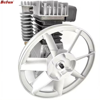 Compresseur d'air électrique robuste modèle 2070, 4HP, tête de pompe à double cylindre, haute efficacité, en fonte polie/aluminium