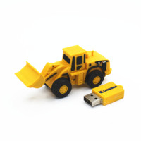 Clé USB en forme de bulldozer, 1 Go, USB 2.0, prix le plus bas, vente flash