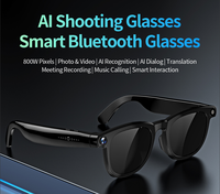 Gafas Inteligentes con IA, Cámara de 800W, Reducción de Ruido ENC, Asistente de Voz, Reconocimiento de Objetos, Traducción y Grabación de Video, Control Táctil
