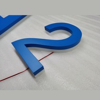 2025 signes de lettre illuminés par LED 3D personnalisés signalisation LED Halolit rétroéclairée pour la publicité de bureau