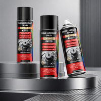 Pelumas Rantai Industri Suhu Tinggi P180 -40 ° C~180 ° Pelumas Aerosol Sintetis Tugas Berat C untuk Mesin & Sepeda Motor OEM