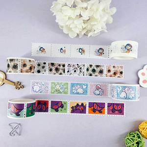 Faible QUANTITÉ MINIMALE DE COMMANDE personnalisé kpop perforé timbre-poste washi bandes et autocollants - Product Image 6