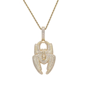 Sofort Lieferbar Dominanter Spinnen-Anhänger Halloween-Party <span class=keywords><strong>Spiderman</strong></span>-Halskette <span class=keywords><strong>Punk</strong></span>-Persönlichkeit - Product Image 4