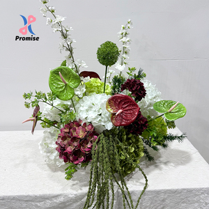 การจัดดอกไม้ไหมผสมสีธรรมชาติสดใส สำหรับตกแต่งสวนกลางแจ้ง งานแต่งงาน งานเลี้ยงฉลองสมรส และตกแต่งโต๊ะตรุษจีน - Product Image 1
