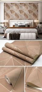 Carta da parati moderna 10M 3D in rilievo carta da parati in pelle scamosciata decorazione da parete velluto <span class=keywords><strong>bordi</strong></span> carta da parati metallica - Product Image 6