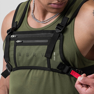 Men's Outdoor Multi-Functional Sports Bag <b>Tactical</b> <b>Vest</b> Bag Diving Fabric Double Shoulder Fitness Bag - Product Image 4