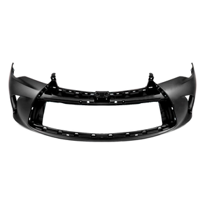 Cache de pare-chocs avant pour <span class=keywords><strong>Toyota</strong></span> Camry LE SE XLE XSE Hybride 2015 2016 2017 avec trous pour feux antibrouillard sans capteurs, apprêté TO1000409 5211907912 - Product Image 1