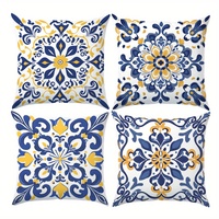 Housse de coussin décorative tournesol Kongyu Home Textiles, motif floral vintage, style ferme, pour canapé rustique, décoration intérieure