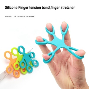 Thiết kế mới Silicone ngón tay điện đào tạo Exerciser tay Exerciser xây dựng bền 5 Vòng ban nhạc vật lý trị liệu 15g - Product Image 5