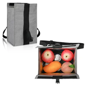 BSCI Fábrica Lunch Box Tote Refrigerador Isolado Cooler Bag crianças almoço saco ombro almoço Bag Viagem Picnic bolsa de alimentos