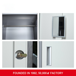 ตู้เก็บเอกสารโลหะแบบ 2 ประตู ยี่ห้อ New Chian Luoyang รุ่น Modern Metal Sheet พร้อมตัวแบ่งช่องเก็บของ โครงสร้างแบบถอดประกอบได้ เหมาะสำหรับใช้ในคลังสินค้า - Product Image 4