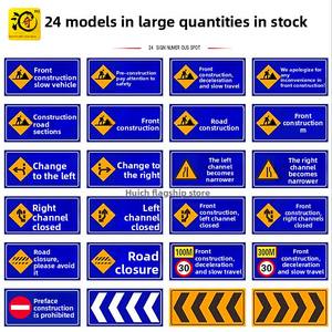 Yol yapımı için promosyon trafik işareti tabelası dayanıklı metalden yapılmış yansıtıcı mühendislik işaretleri - Product Image 5