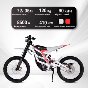 สำหรับมอเตอร์ไซค์วิบาก 72V 7 สปีด แบตเตอรี่ลิเธียมความจุสูง 10KW มอเตอร์ไร้แปรงถ่าน ขับขี่ผจญภัยบนพื้นที่ขรุขระ FALCON-PRO กำลังสูง - Product Image 4