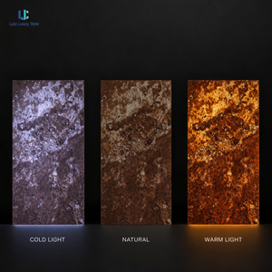 <span class=keywords><strong>Pierre</strong></span> flexible translucide rouge ambre Luca |   Revêtement mural en <span class=keywords><strong>pierre</strong></span> naturelle ultra-mince 1220x2440mm, panneau rétroéclairé pour plafond et bar, luxe - Product Image 2