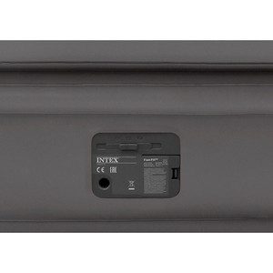 Lit d'appoint <span class=keywords><strong>gonflable</strong></span> double <span class=keywords><strong>INTEX</strong></span> 64164 kaki avec pompe électrique intégrée, <span class=keywords><strong>matelas</strong></span> floqué pour le camping en intérieur et en extérieur - Product Image 5