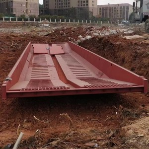Steel Construction Site Car Wash Trough Boat Type Automatic Induction <b>Red</b> Steel <b>Material</b> - Product Image 1