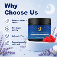 Complément Alimentaire Naturel OEM Marque Blanche Gommes Sommeil Magnésium L-Théanine Racine de Valériane Sans Mélatonine