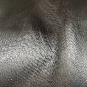 50D noir sergé 100% polyester tissé au jet d'eau entoilage PA double point lavable haute force de décapage interfaçage pour manteau - Product Image 5