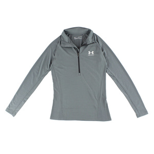 For <b>Under</b> for Grid Print Quarter-Zip Women's Jackets Color Grey | 100% Authentic Made in China - Product Image 1