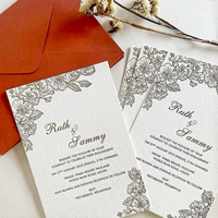 Carte de remerciement personnalisée, autocollant, logo de marque privée, carte de vœux en papier, gaufrage à chaud or, emballage de marque, petite entreprise