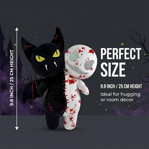 Peluche réversible d'<span class=keywords><strong>horreur</strong></span>, jouet en peluche effrayant, poupée de compagnie vampire et fantôme pour enfants et fans de jeux, excellent cadeau pour Halloween - Product Image 2