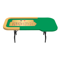 Table de roulette de poker avec pieds pliants en acier inoxydable de qualité professionnelle, couleur personnalisée, YH Casino
