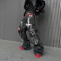 DiZNEW 2025 Design Jeans Baggy Homme Graffiti Impression 3D Technologie Laser Style Hip-hop Jeans Homme Jeans Haute Qualité
